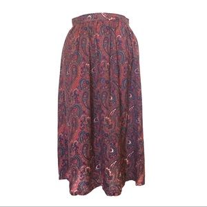 Evan Picone Vintage Paisley Skirt 8